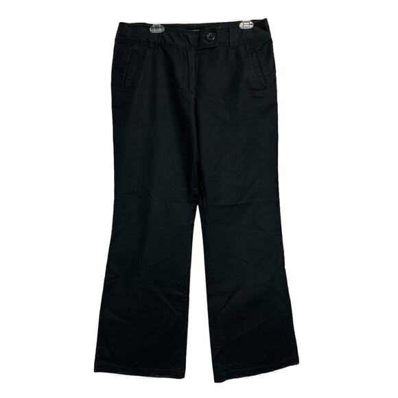 Ann Taylor Signature Fit Just Below the Waist Black Wide Leg Pants Size 12 - Picture 1 of 5